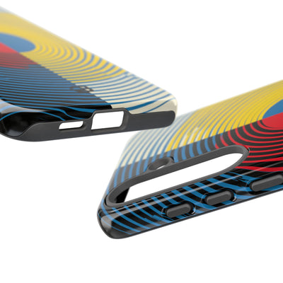 Blue Tough Phone Case for Samsung - Primary Circuit Orbit