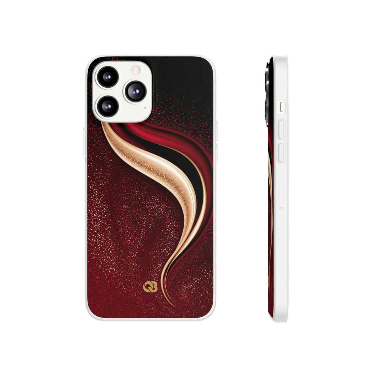 Gilded Crimson Flow · Lite Phone Case for iPhone ·  Red