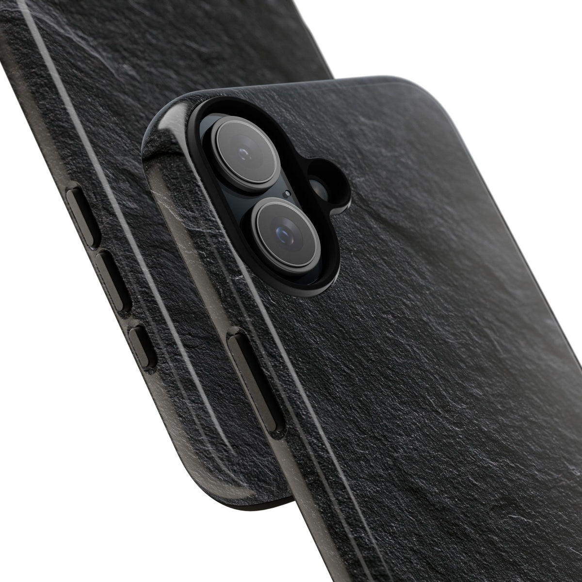 Obsidian Slate · Tough Phone Case for iPhone · Black