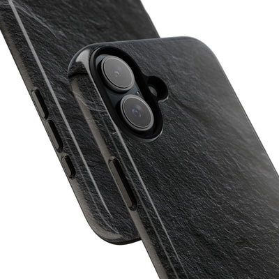 Obsidian Slate · Tough Phone Case for iPhone · Black