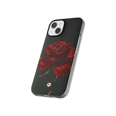 Crimson Noir Rose · Lite Phone Case for iPhone ·  Black
