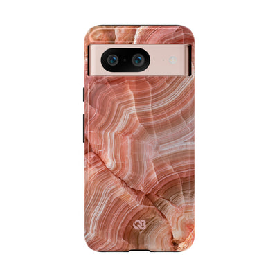 Blushing Rose Strata · Tough Phone Case for Pixel ·  Pink