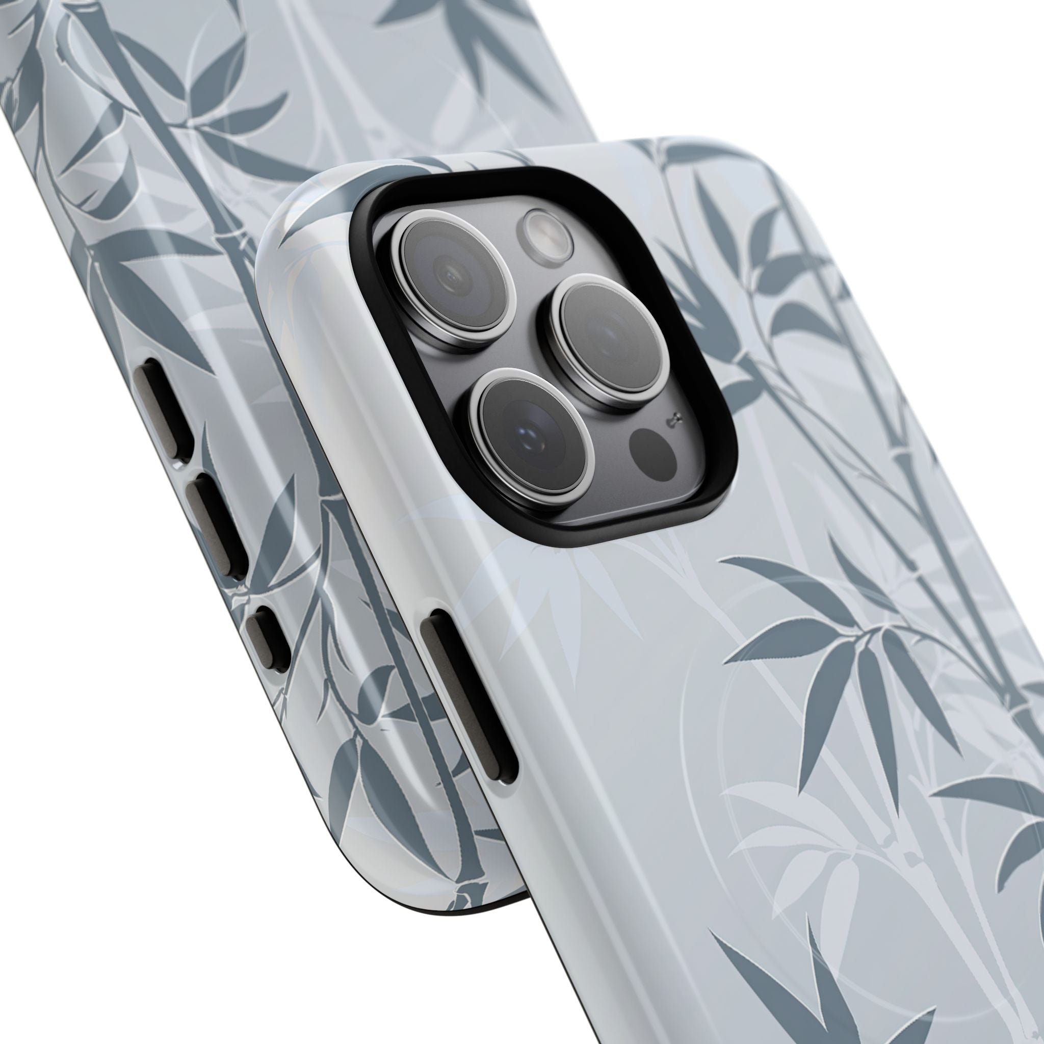 Blue Tough 2.0 Magsafe Phone Case for iPhone - Slate Bamboo Shadow