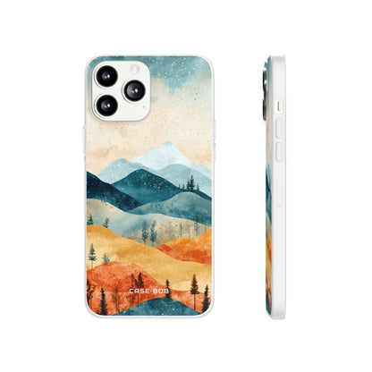 Mondbeschienene Berge iPhone 13 Pro Max - Soft