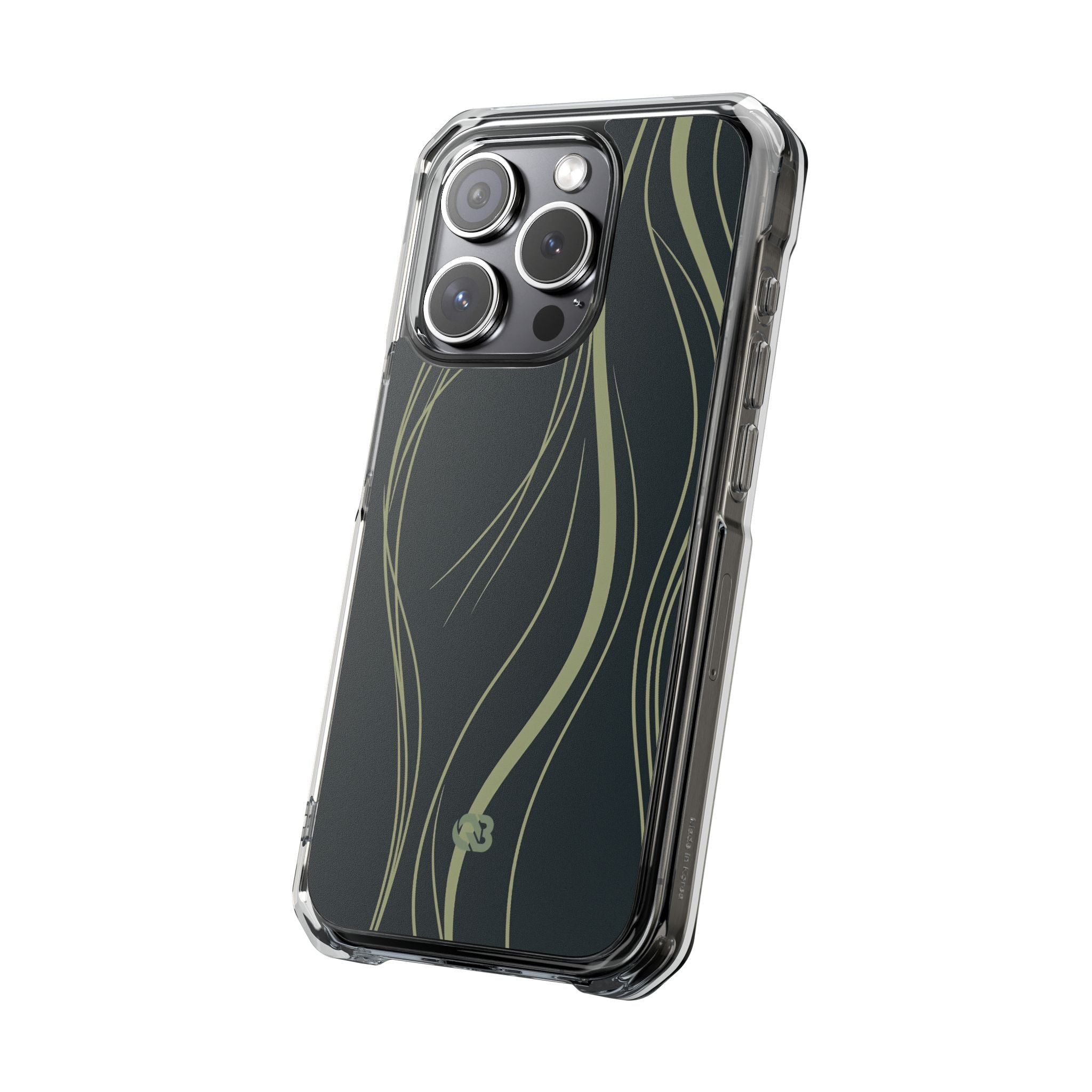 Green Impact MagSafe Phone Case for iPhone - Obsidian Sage Flow