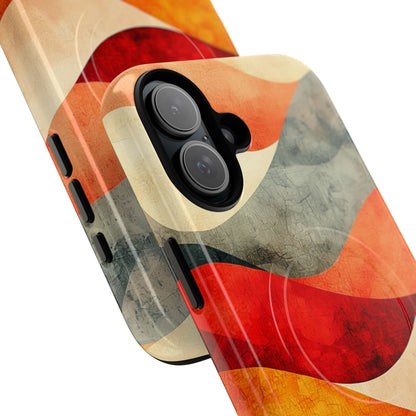 Cracked Wave Sunset iPhone 16 Plus Case - Tough+