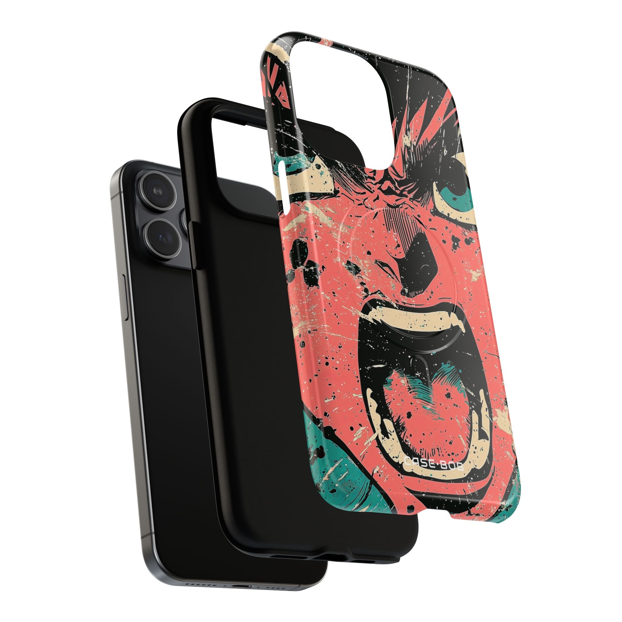 Screaming Face Pink iPhone 15 Pro Max Case - Tough+