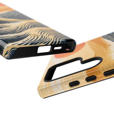 Blue Tough Phone Case for Samsung - Kyoto Cresting Tide