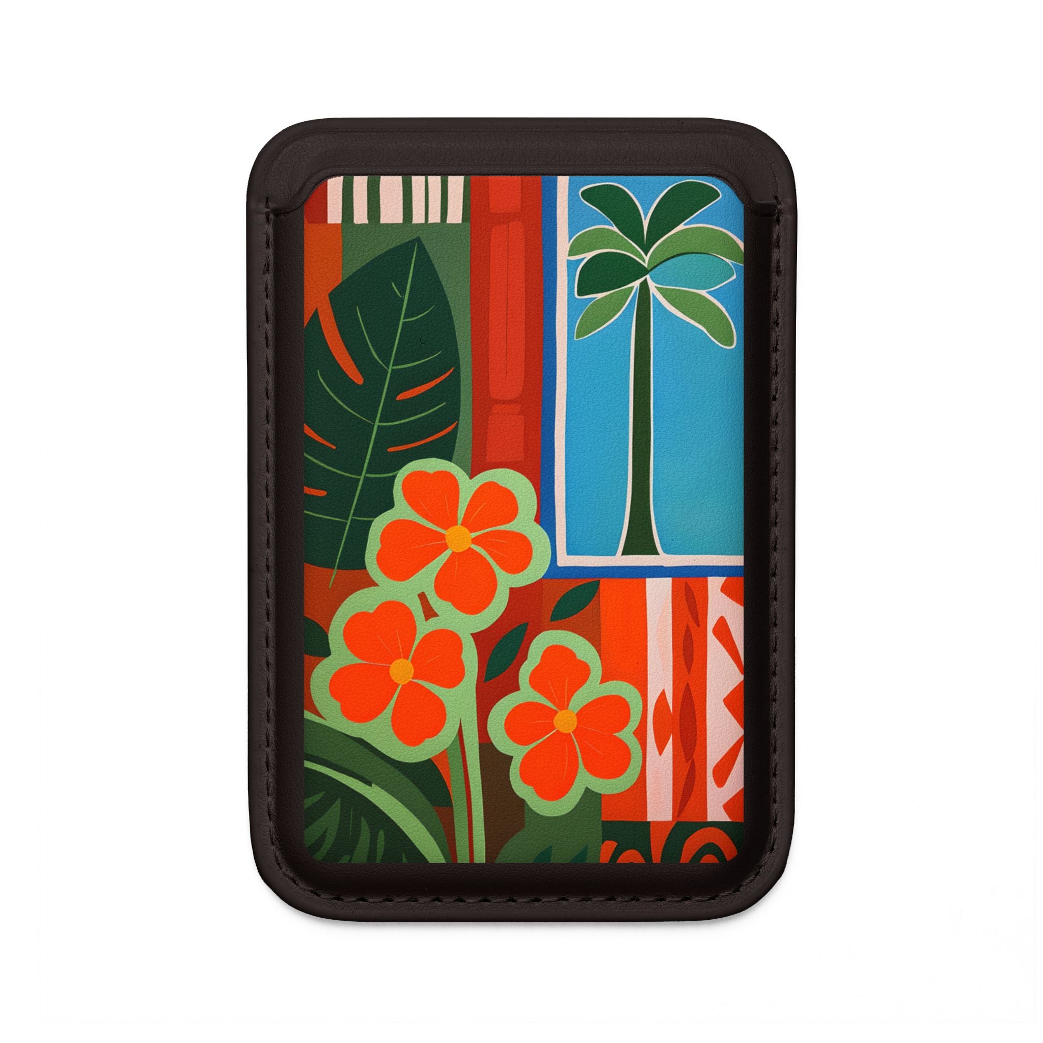 Orange Blossom Mosaic Wallet – MagSafe Ready