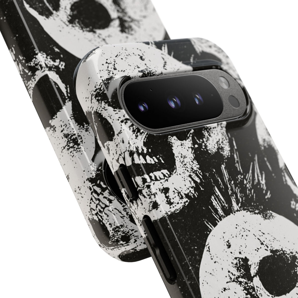 Punk Skull Riot · Tough Phone Case for Pixel ·  Black