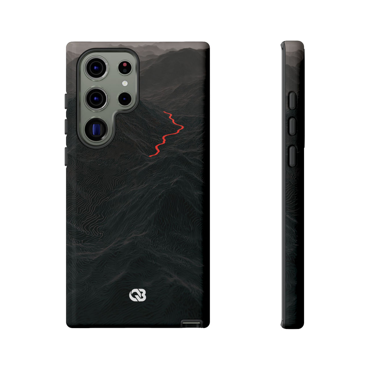 Crimson Ridge Pass · Tough Phone Case for Samsung · Black