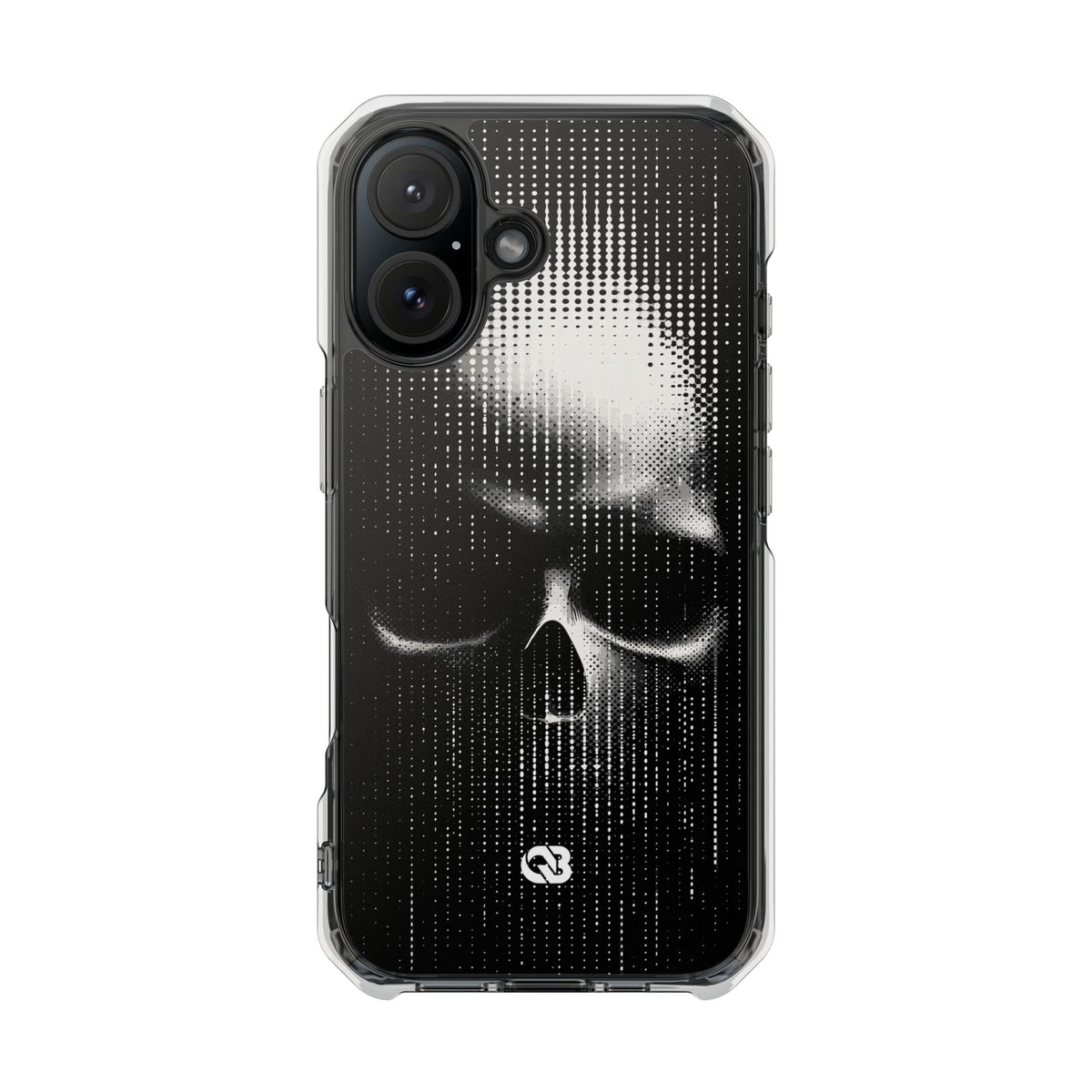 Raster Phantom · Clear Impact Magnetic Phone Case for iPhone ·  Black