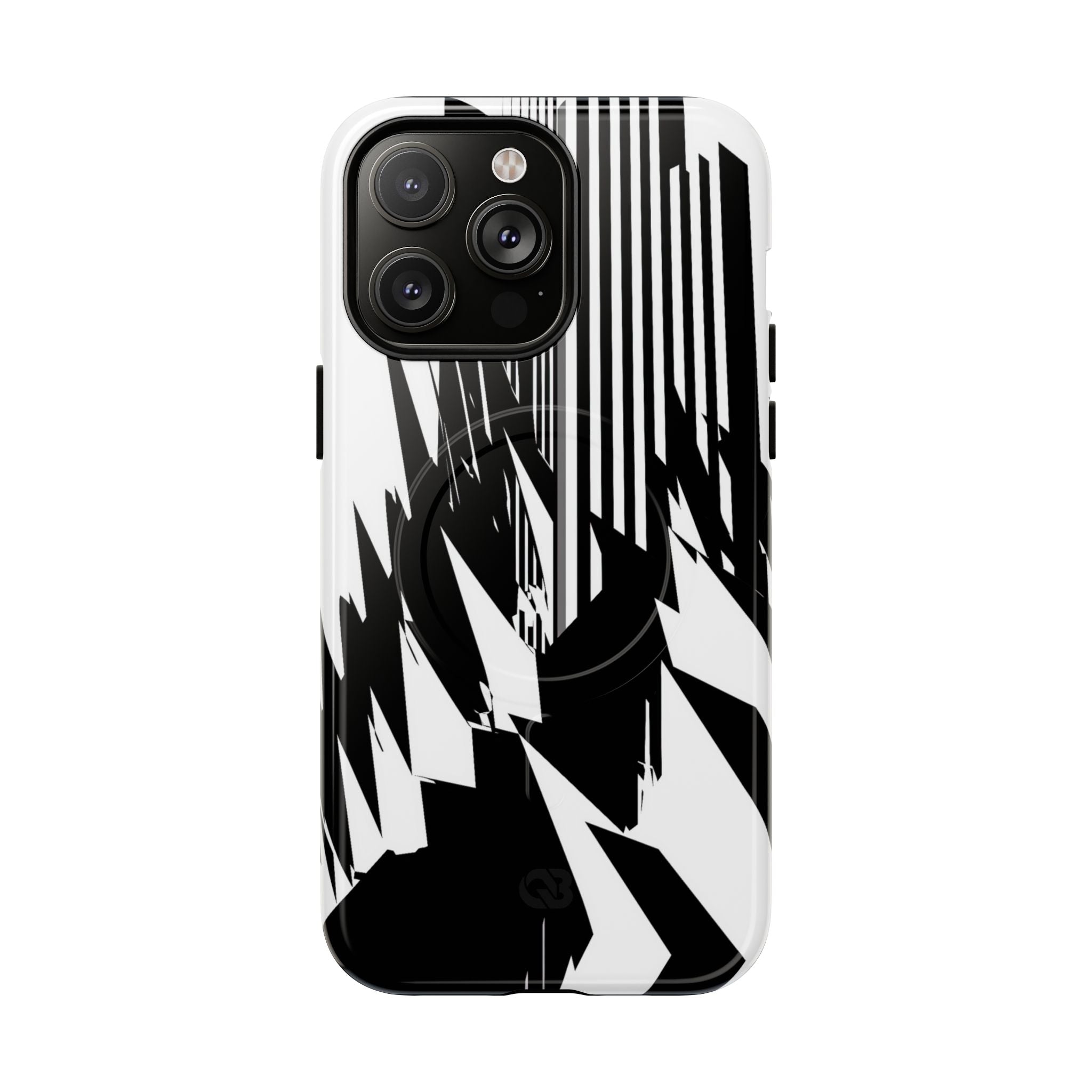 White Tough 2.0 Magsafe Phone Case for iPhone - Shattered Vector Spire