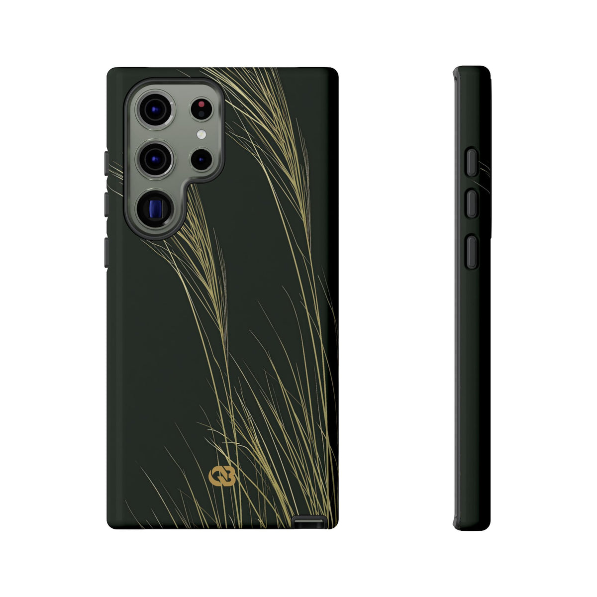 Golden Whispering Reeds · Tough Phone Case for Samsung · Green