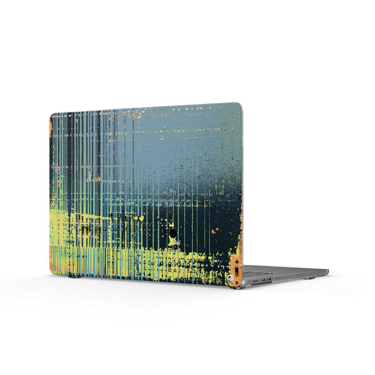 Acid Raster Circuit · Clear Hard Case for MacBook · Teal