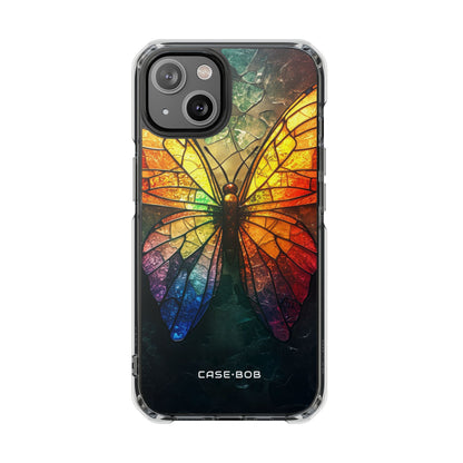 Buntglas Schmetterling iPhone 14 Case - Impact