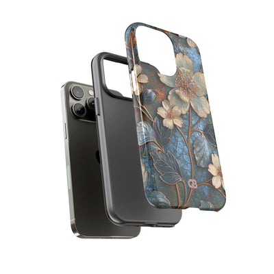 Gilded Blossom Reverie · Tough Phone Case for iPhone · Teal