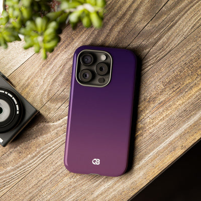 Purple Tough Phone Case for iPhone - Nocturnal Plum Fade