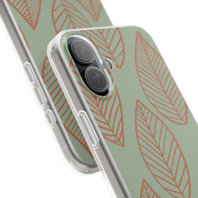 Sage Earth Leaves · Soft Phone Case for iPhone
