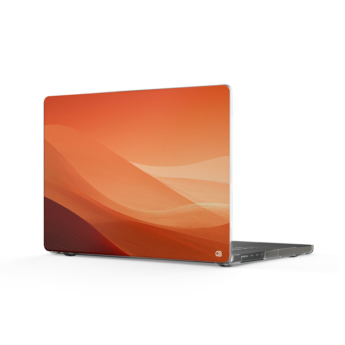 Amber Dune Horizon · Clear Hard Case for MacBook · Orange