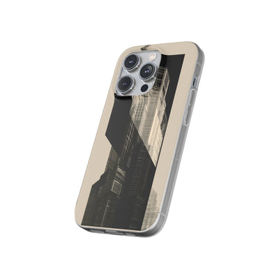 Beige Lite Phone Case for iPhone - Monolith Urban Grid