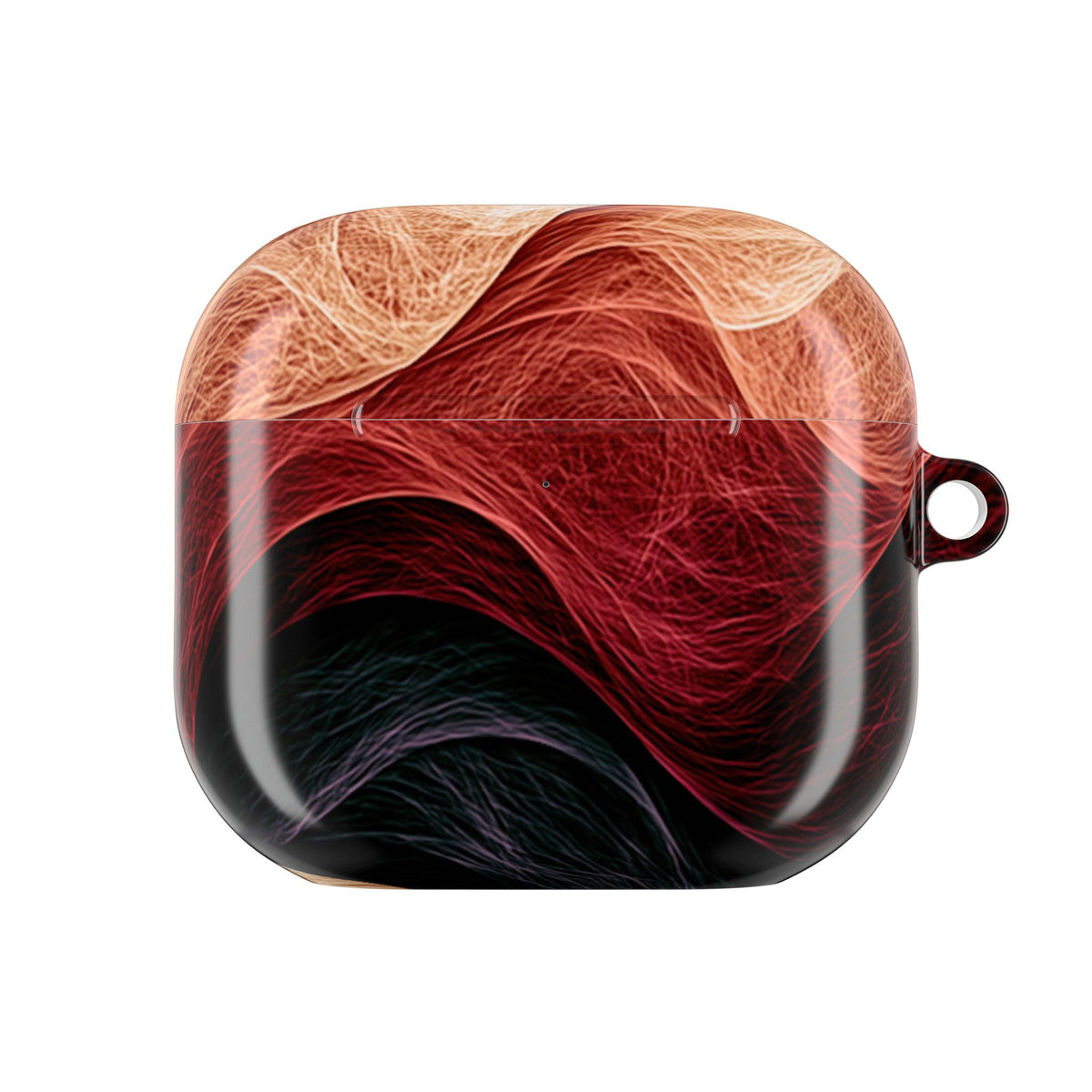 Ember Wave Dispersion · Hard Case for AirPods & AirPods Pro · Red