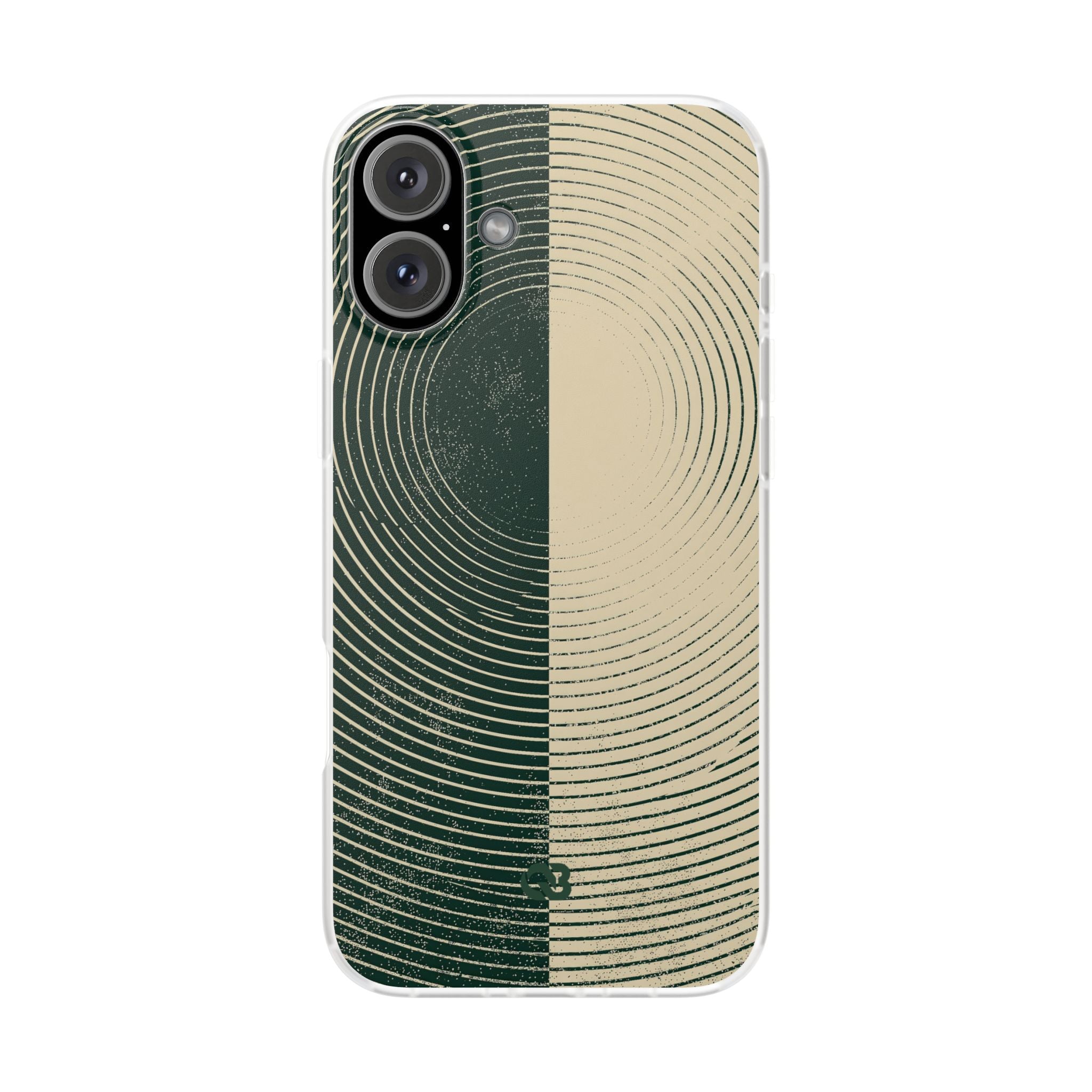 Green Lite Phone Case for iPhone - Evergreen Split Grain