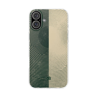 Green Lite Phone Case for iPhone - Evergreen Split Grain