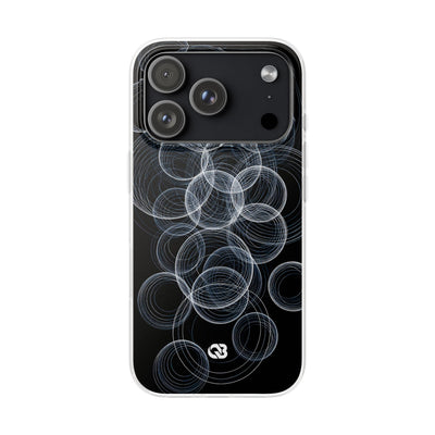 Black Lite Phone Case for iPhone - Frosted Ring Matrix