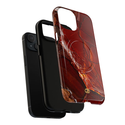 Amber Embrace · Tough 2.0 Magnetic Phone Case for iPhone · Brown