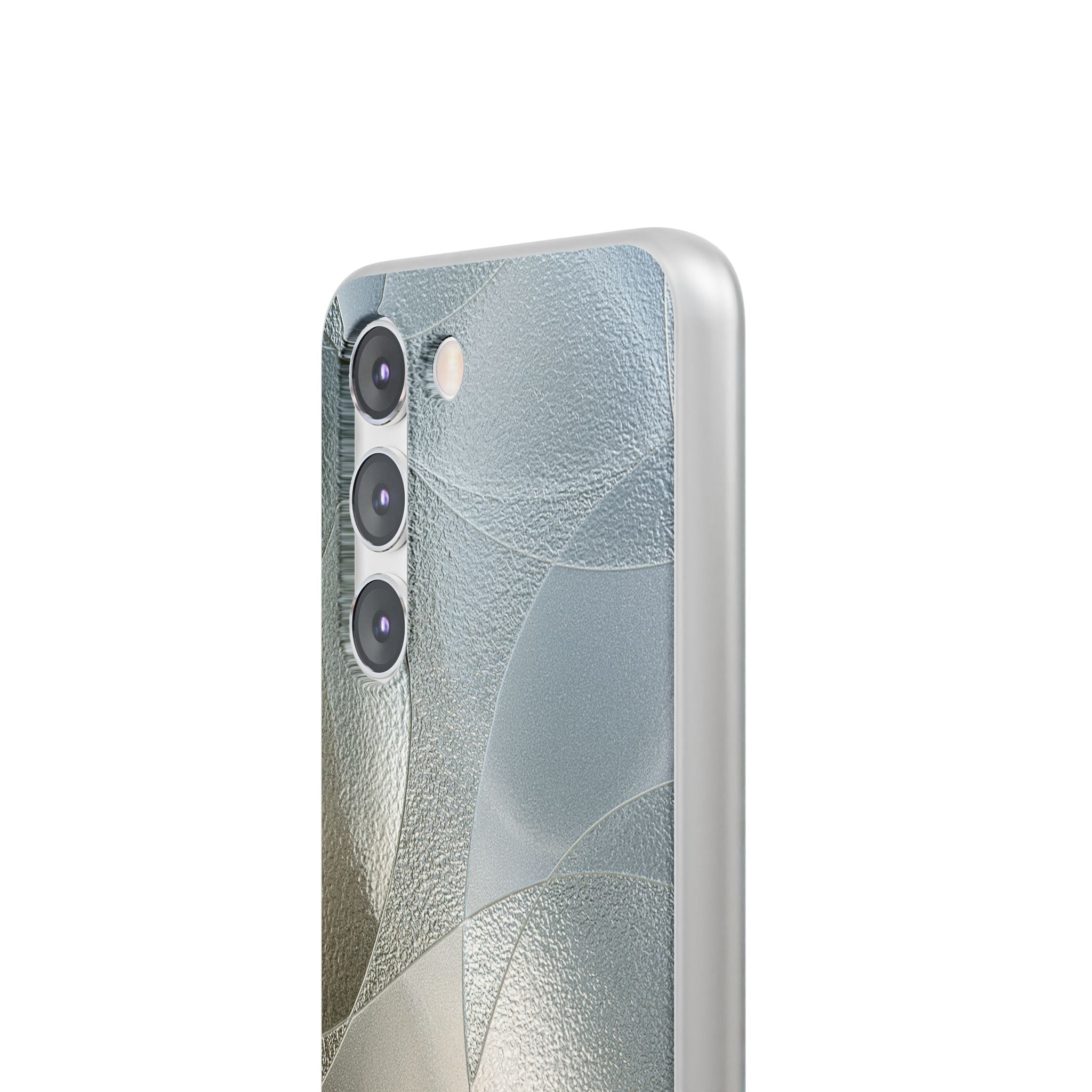 Silver Lite Phone Case for Samsung - Frosted Silver Mosaic