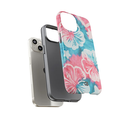Tropical Hibiscus Bloom · Tough Phone Case for iPhone · Teal