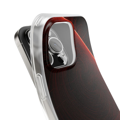 Red Lite Phone Case for iPhone - Crimson Flare Flux