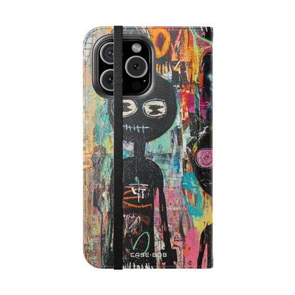 Wide-Eyed Faces - iPhone 16 Max Case - Wallet