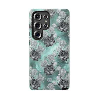 Frost Mint Floral · Tough Phone Case for Samsung