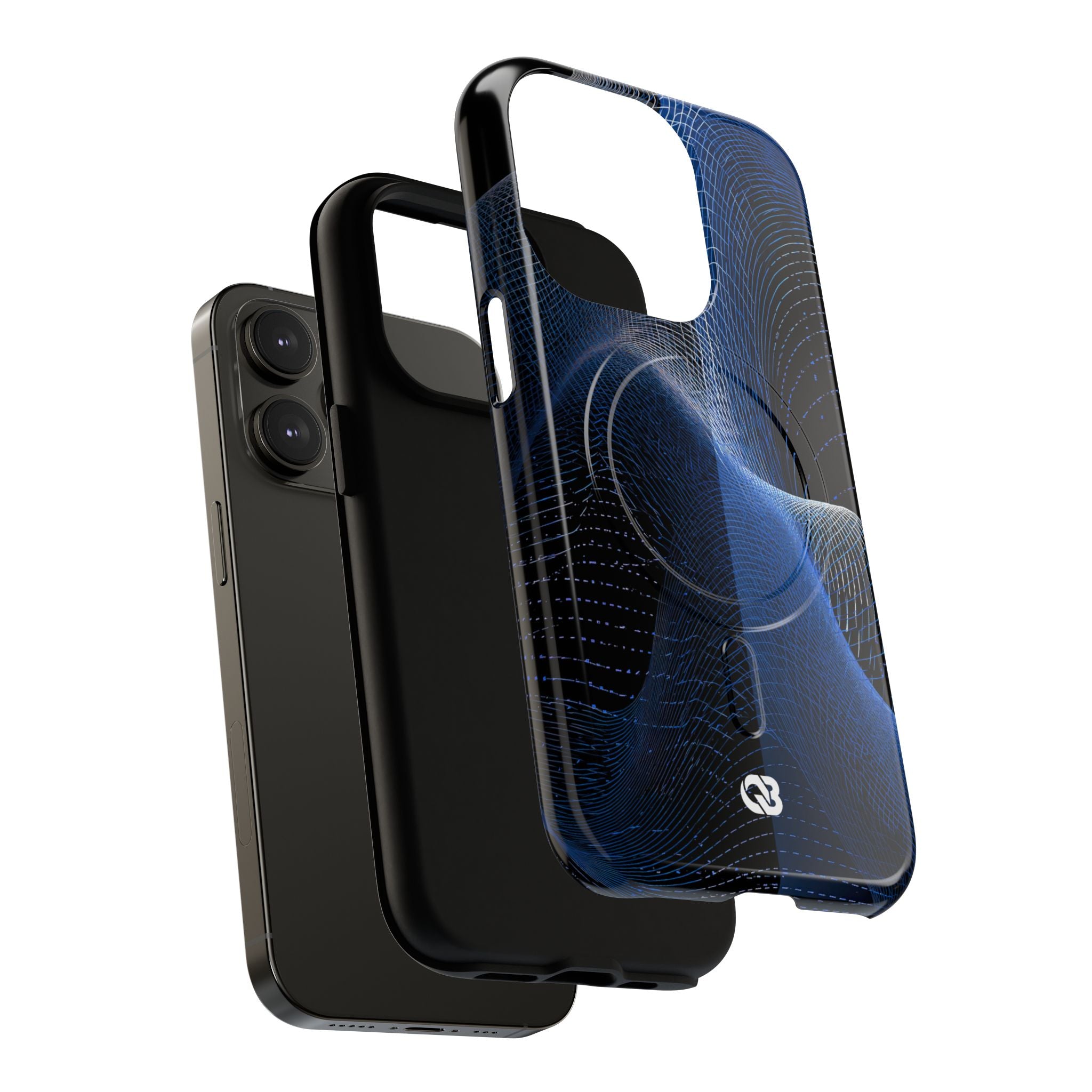 Blue Tough 2.0 Magsafe Phone Case for iPhone - Electric Blue Flux