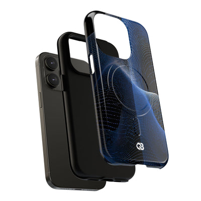 Blue Tough 2.0 Magsafe Phone Case for iPhone - Electric Blue Flux