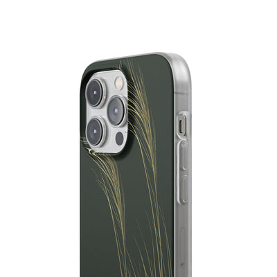 Green Lite Phone Case for iPhone - Midnight Gilded Grass