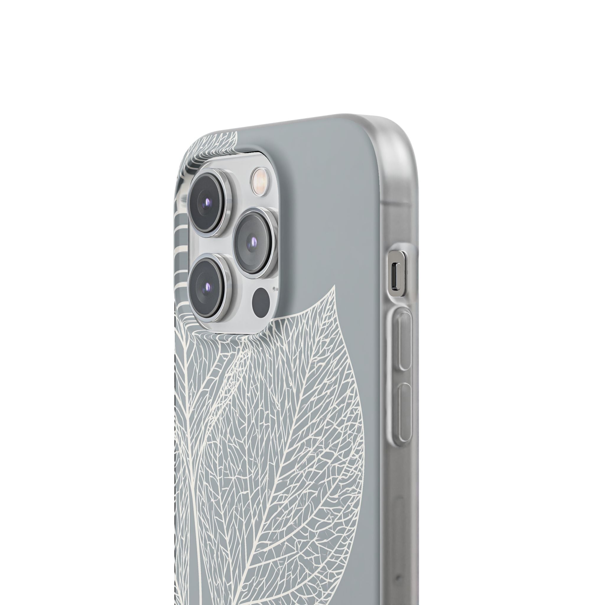 Grey Lite Phone Case for iPhone - Frosted Ash Veins