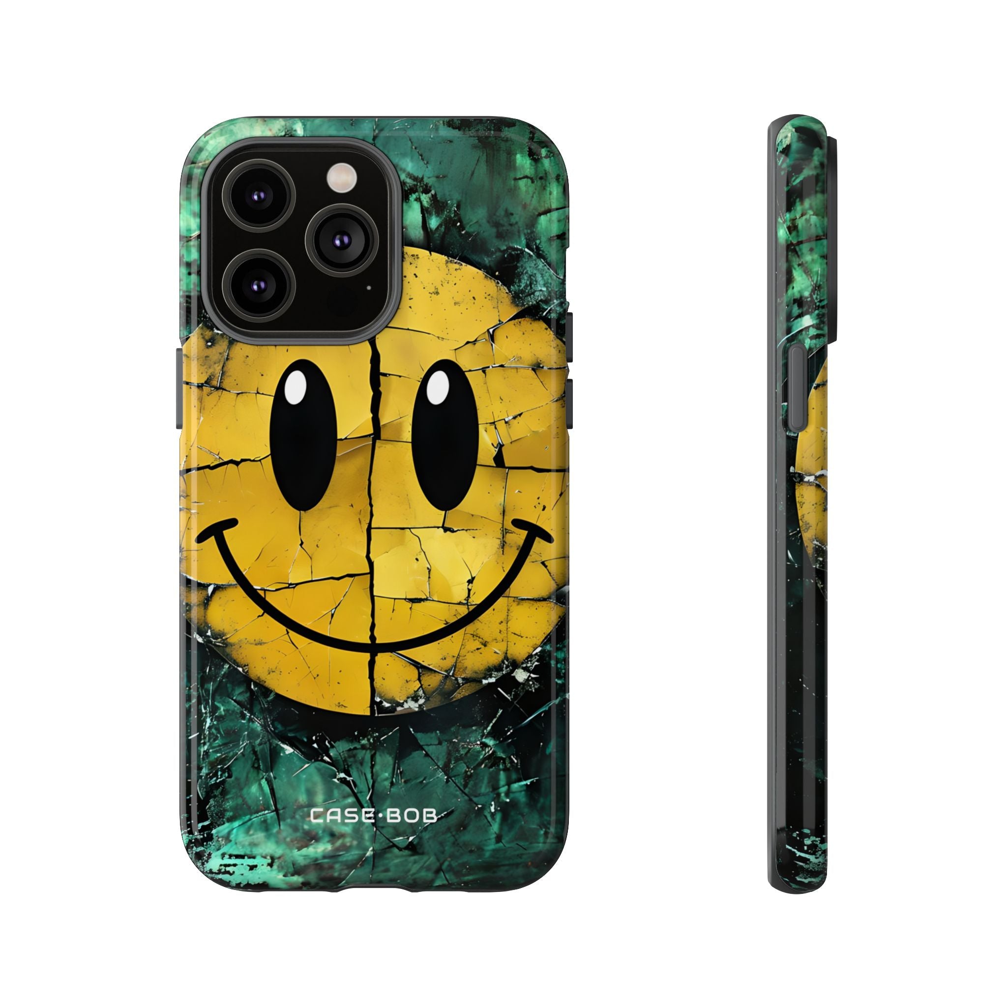 Haljennut Hymiö iPhone 14 Pro Max - Tough suojakotelo