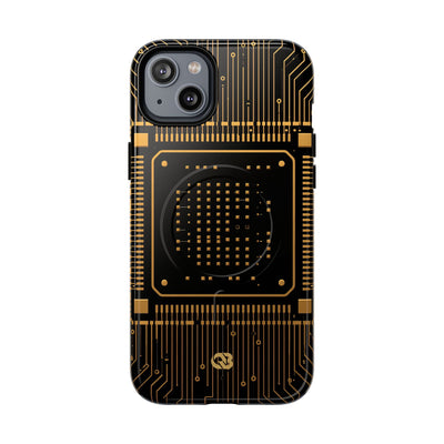 Gold Tough 2.0 Magsafe Phone Case for iPhone - Cyber Gold Processor