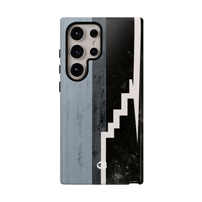 Grey Tough Phone Case for Samsung - Industrial Concrete Void