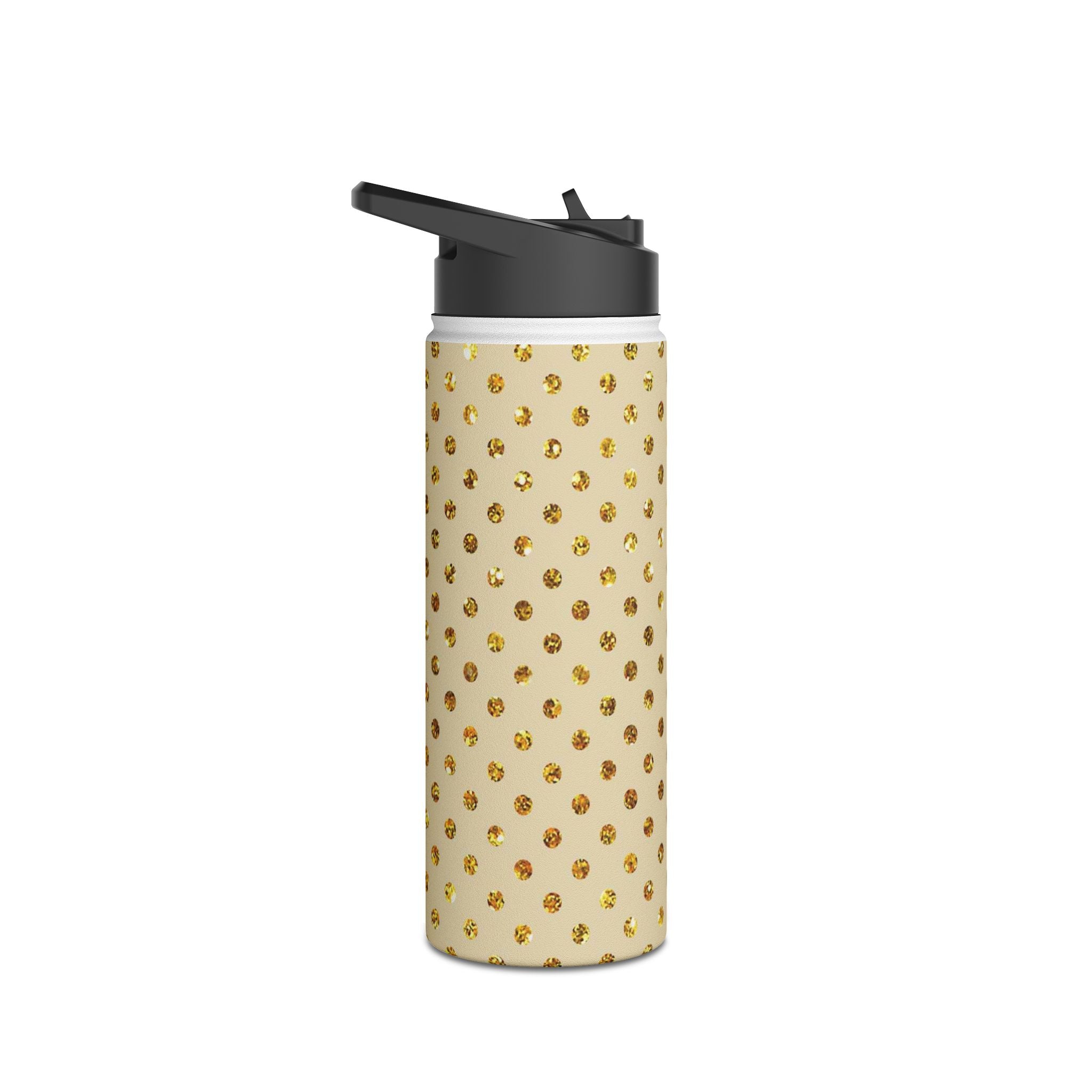 Golden Sparkle - Stainless Steel Water Bottle