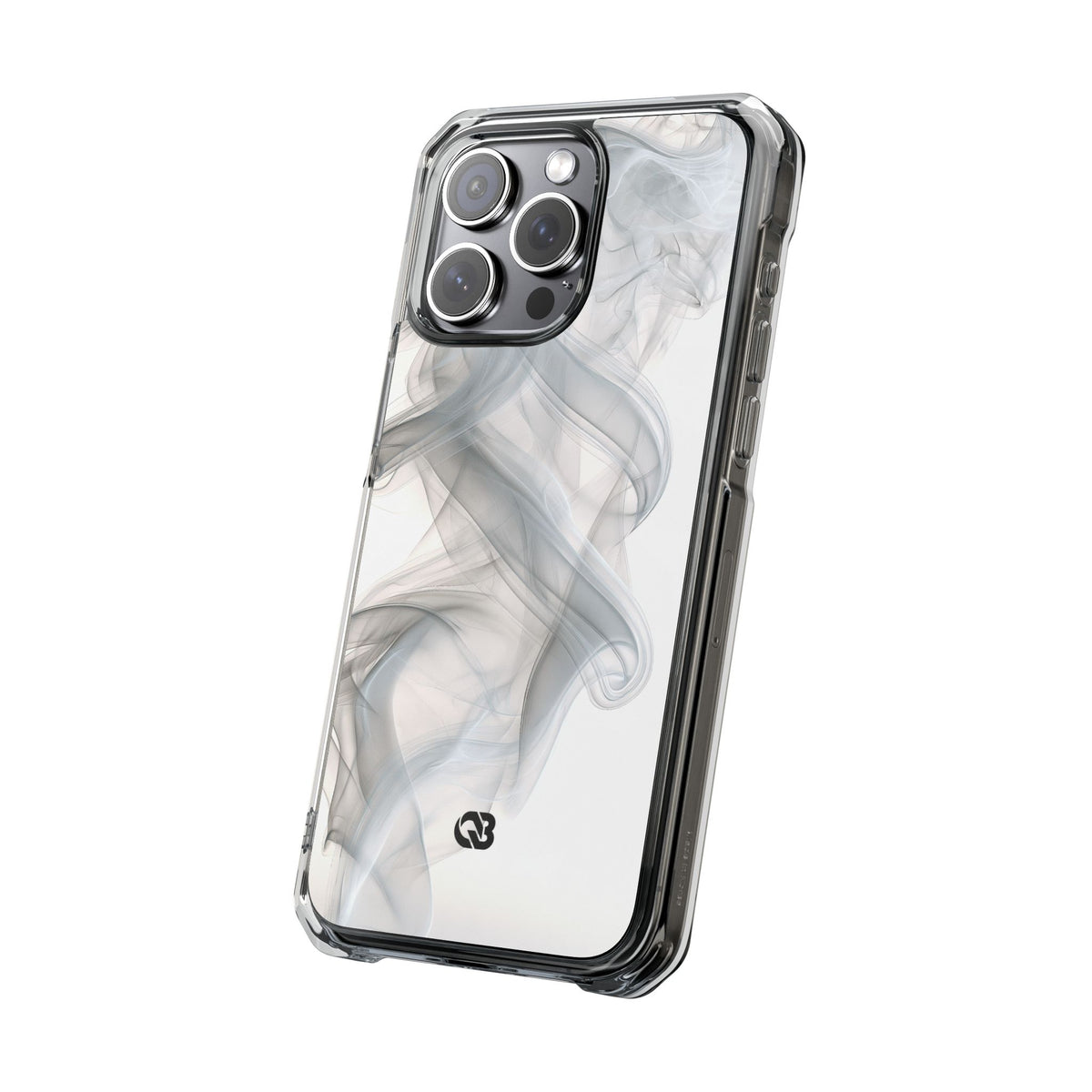 Vapor Noir · Clear Impact Magnetic Phone Case for iPhone ·  White