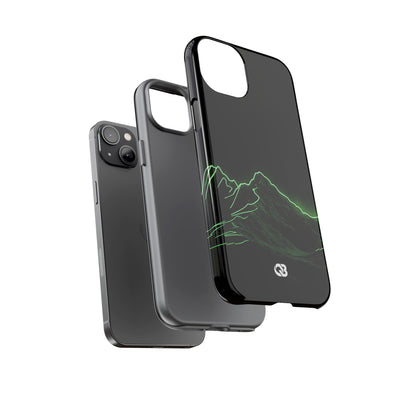 Nordic Mountain Contour · Tough Phone Case for iPhone · Black