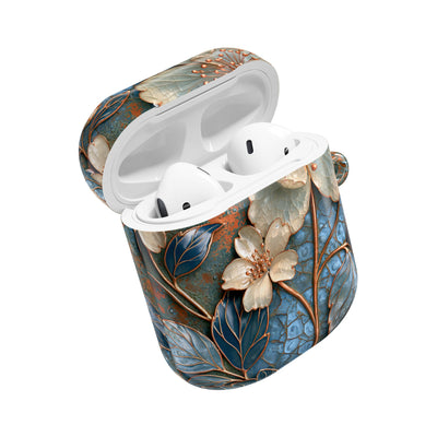Gilded Blossom Reverie · Hard Case for AirPods & AirPods Pro · Teal