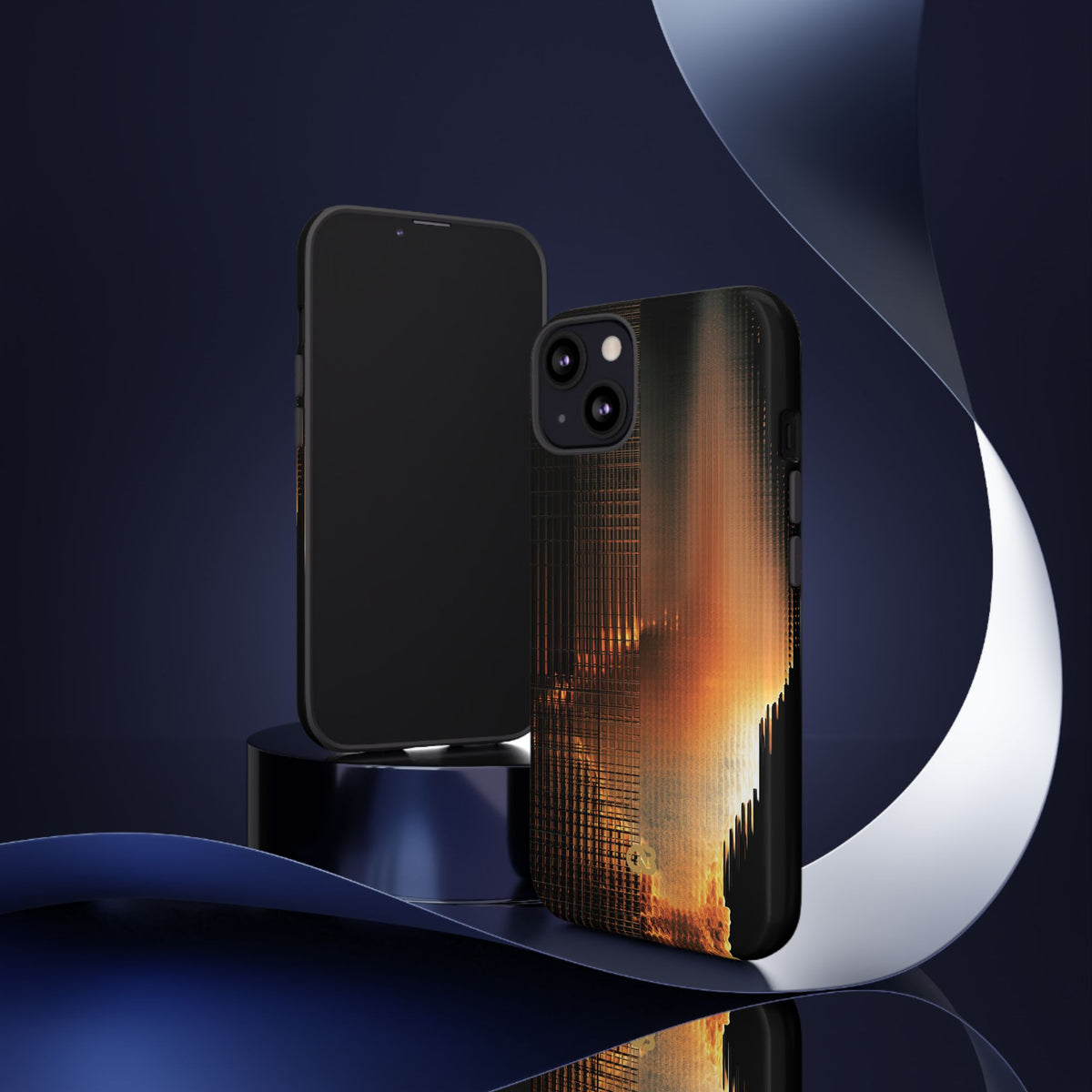 Luminous Grid · Tough Phone Case for iPhone · Black