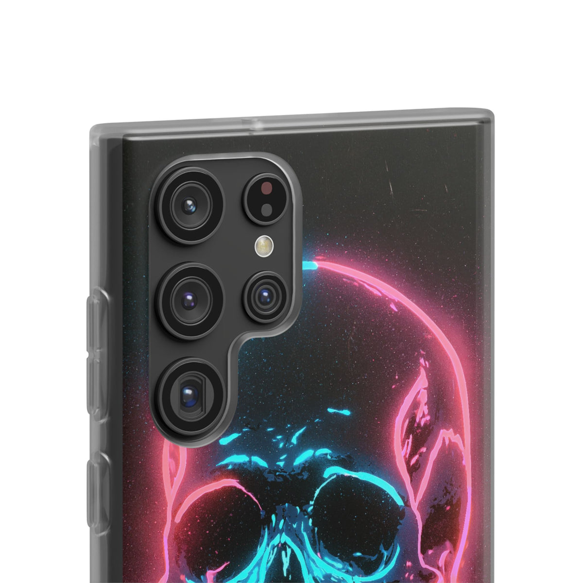 Neon Drip Skull · Lite Phone Case for Samsung · Black