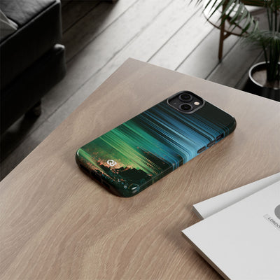 Digital Shoreline Drift · Tough Phone Case for iPhone · Teal