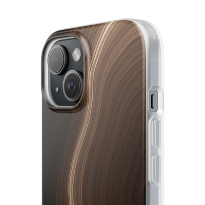 Brown Lite Phone Case for iPhone - Bronzed Canyon Relief